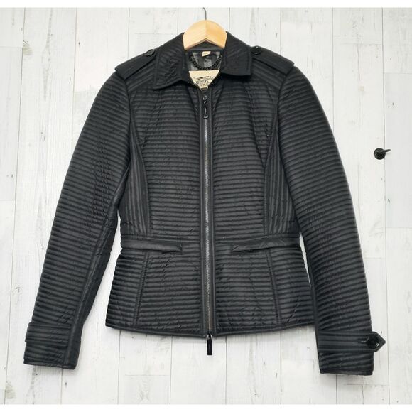 AUTHENTIC Burberry Women's Quilted Nylon Jacket Sz. Sm READ - Picture 2 of 12